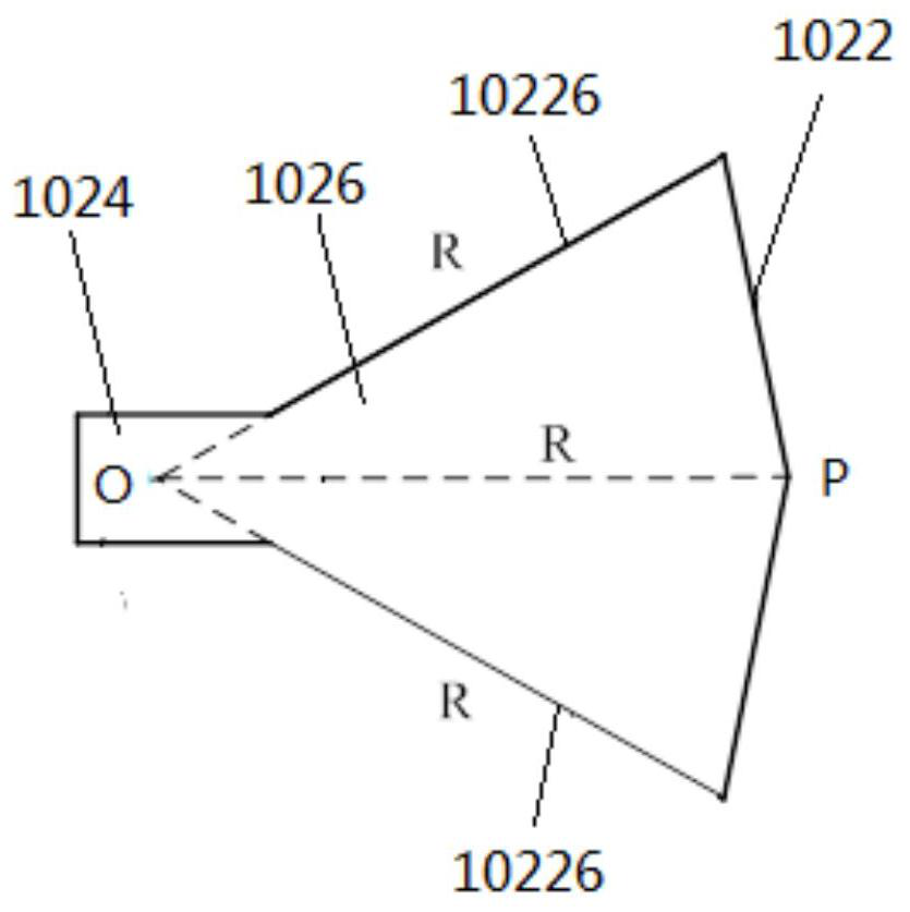 A pointed holographic antenna
