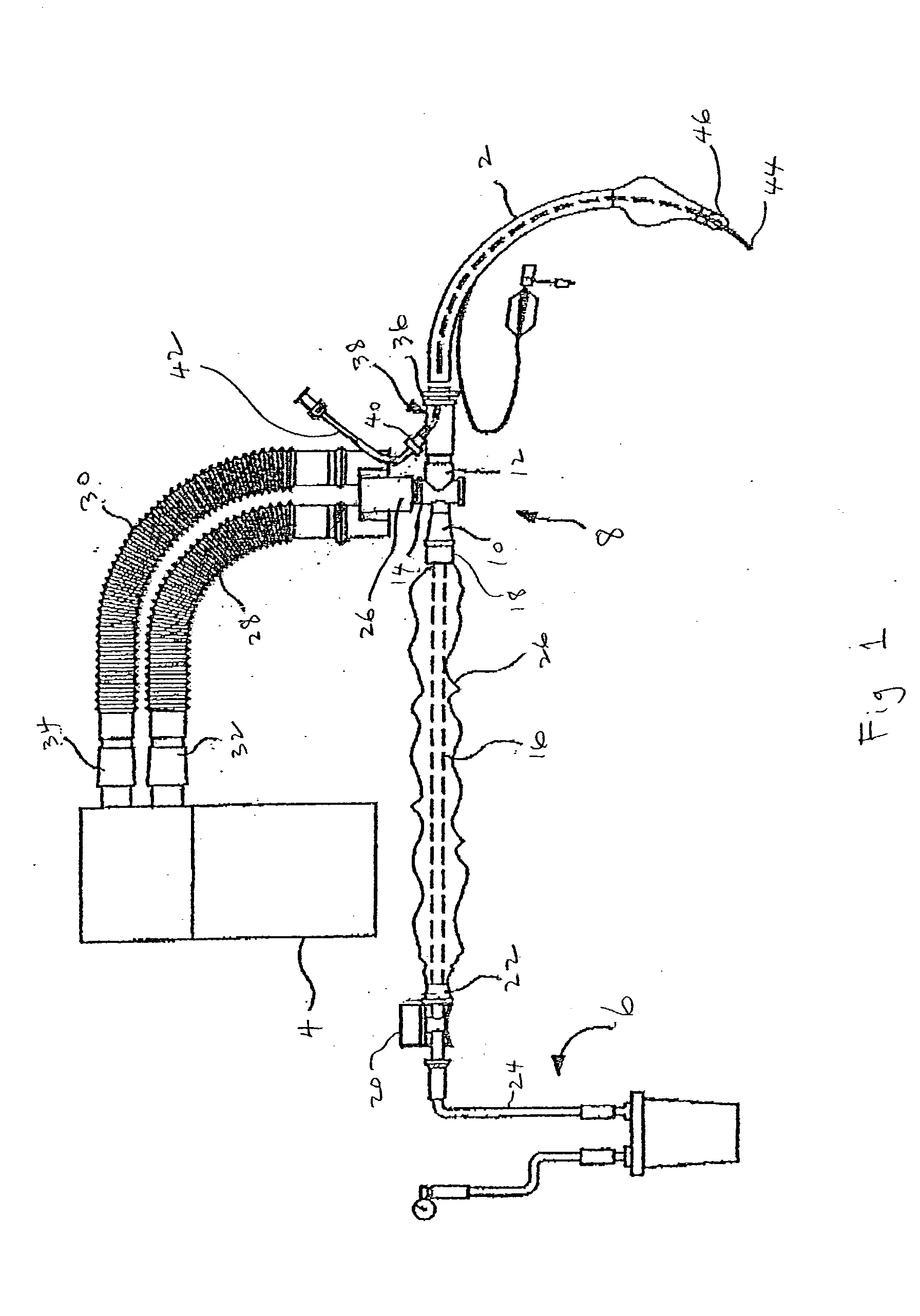 Adapter for localized treatment through a tracheal tube and method for use thereof