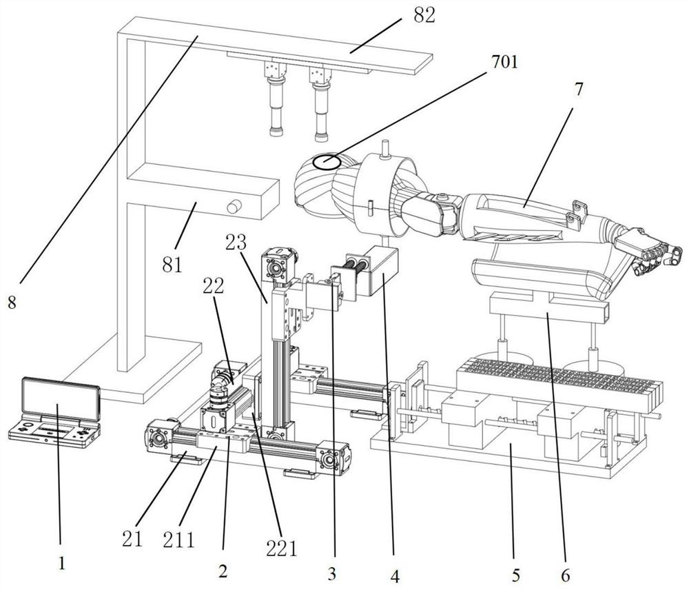 Automatic medicine tube replacing and taking device for needleless injector