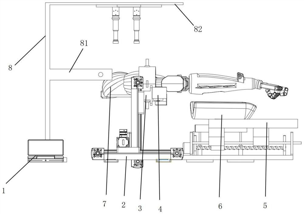 Automatic medicine tube replacing and taking device for needleless injector