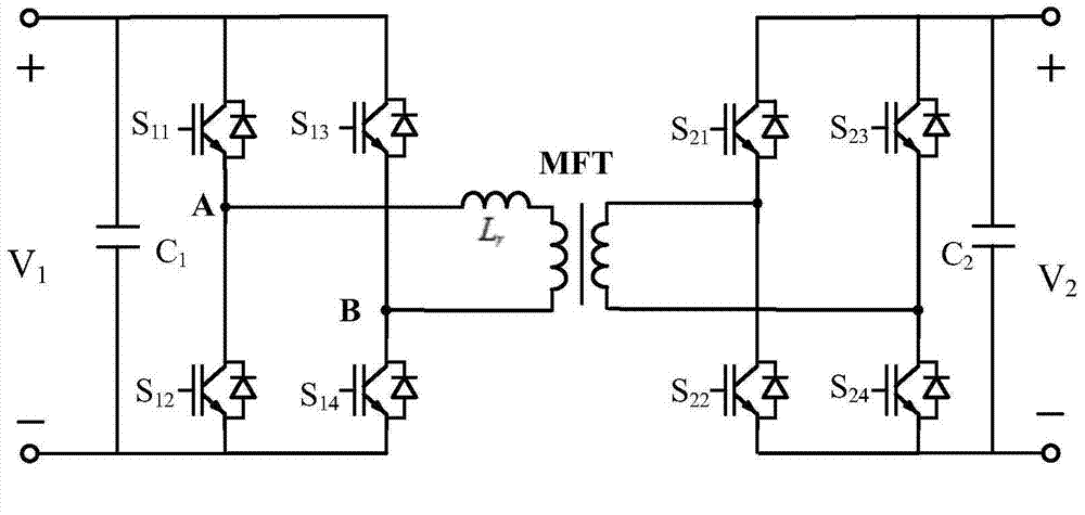 Current effective value minimizing control method for bidirectional half-bridge tri-level DC (Direct Current)-DC converter