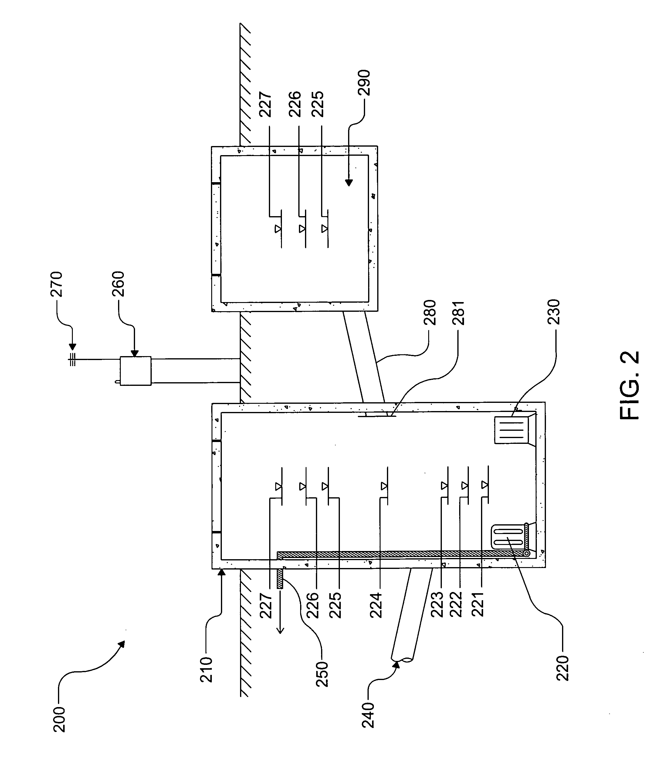 Waste water management system and method