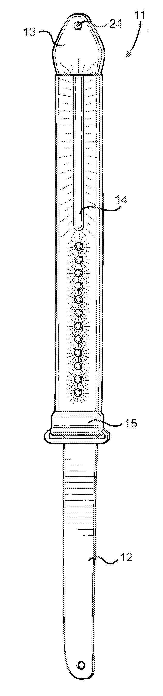 Illuminated instrument strap