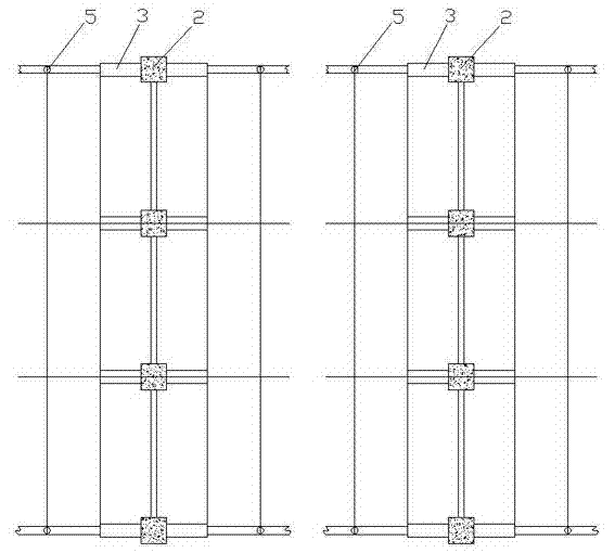 Method for high-density layered fruit bearing for grape cultivation in south