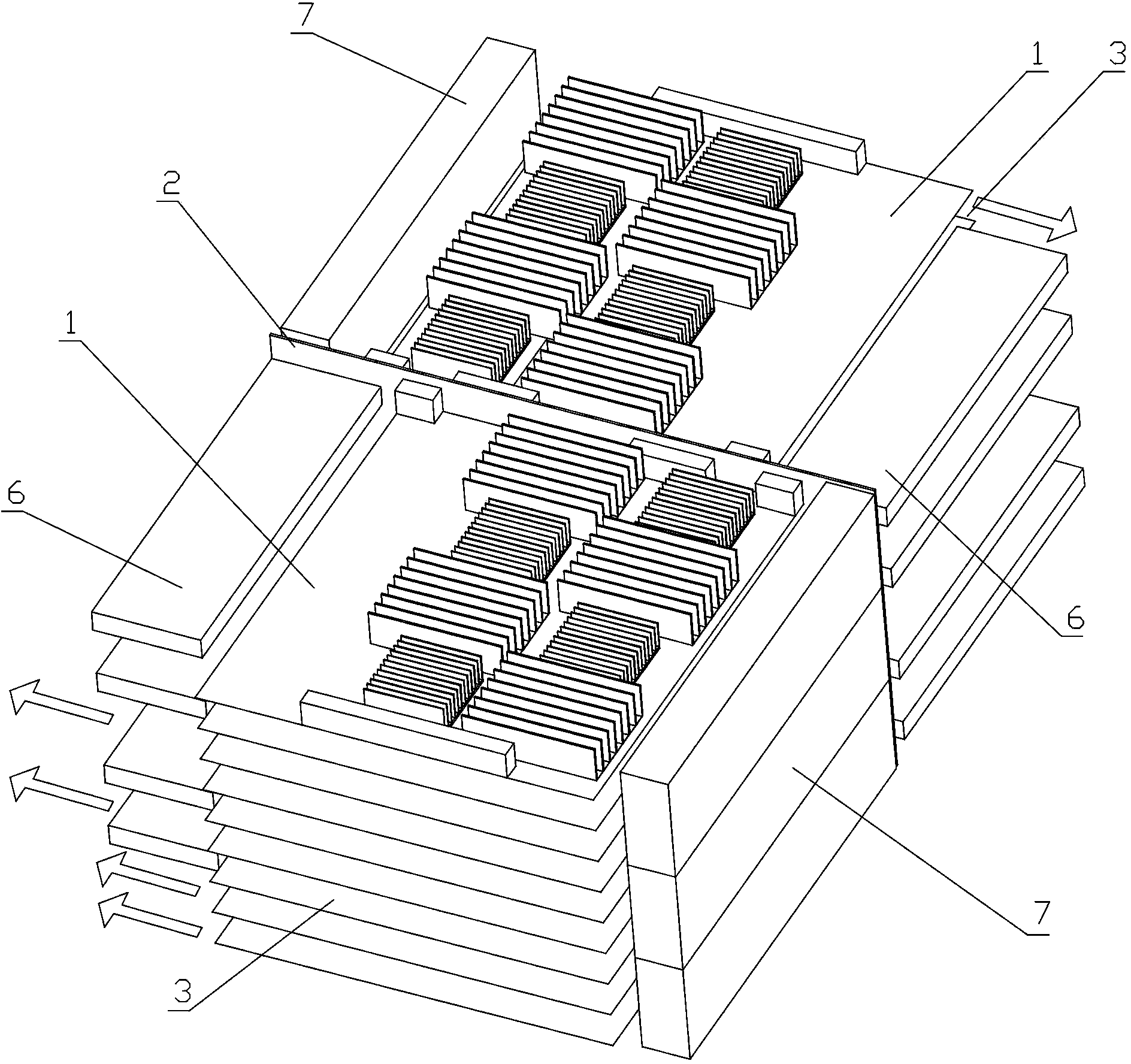 High-efficiency double-sided closed circulation cooling device