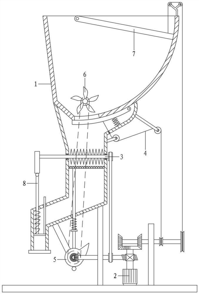 Crushing device applied to logistics