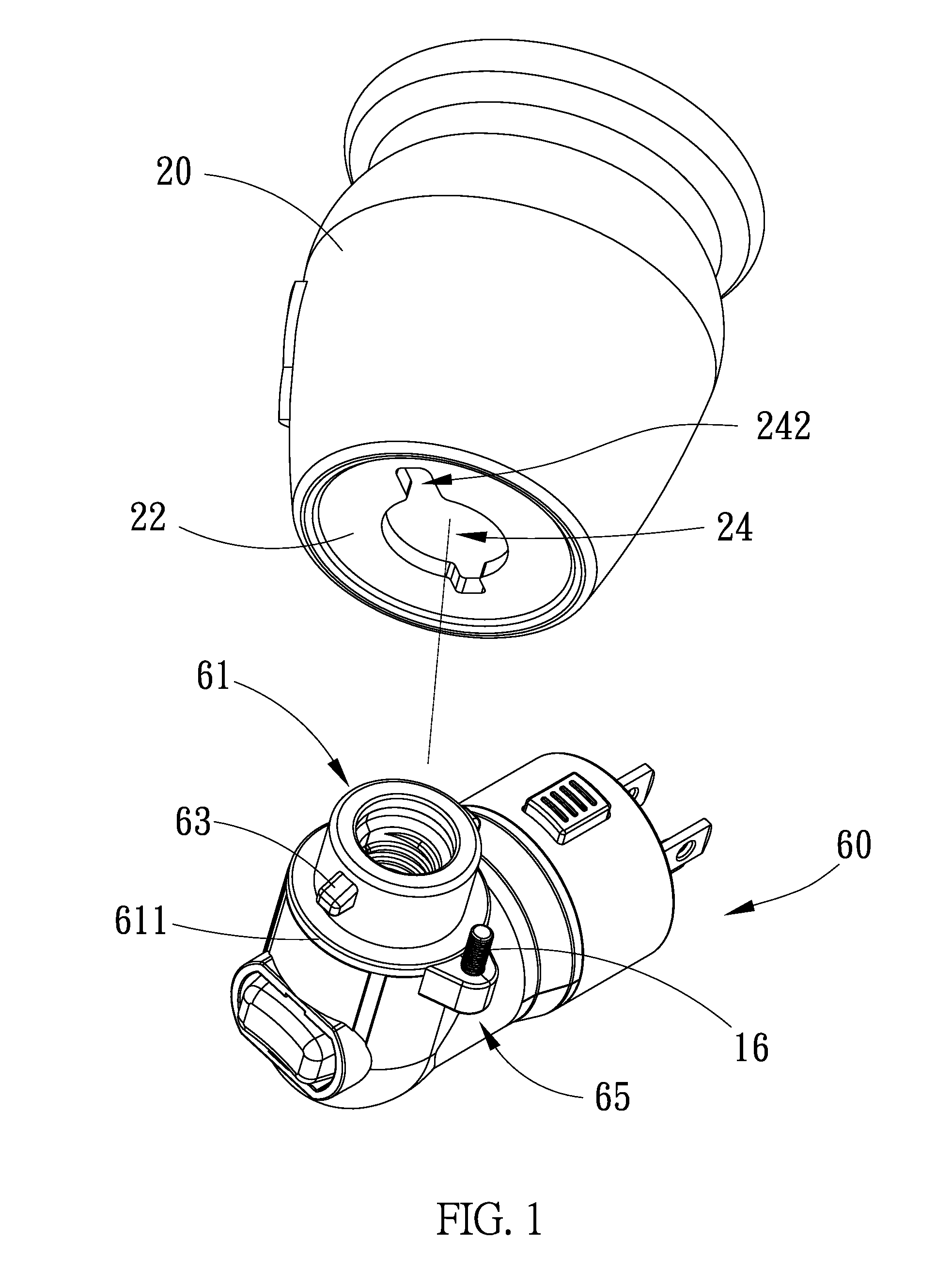 Safety lamp bulb connector assembly
