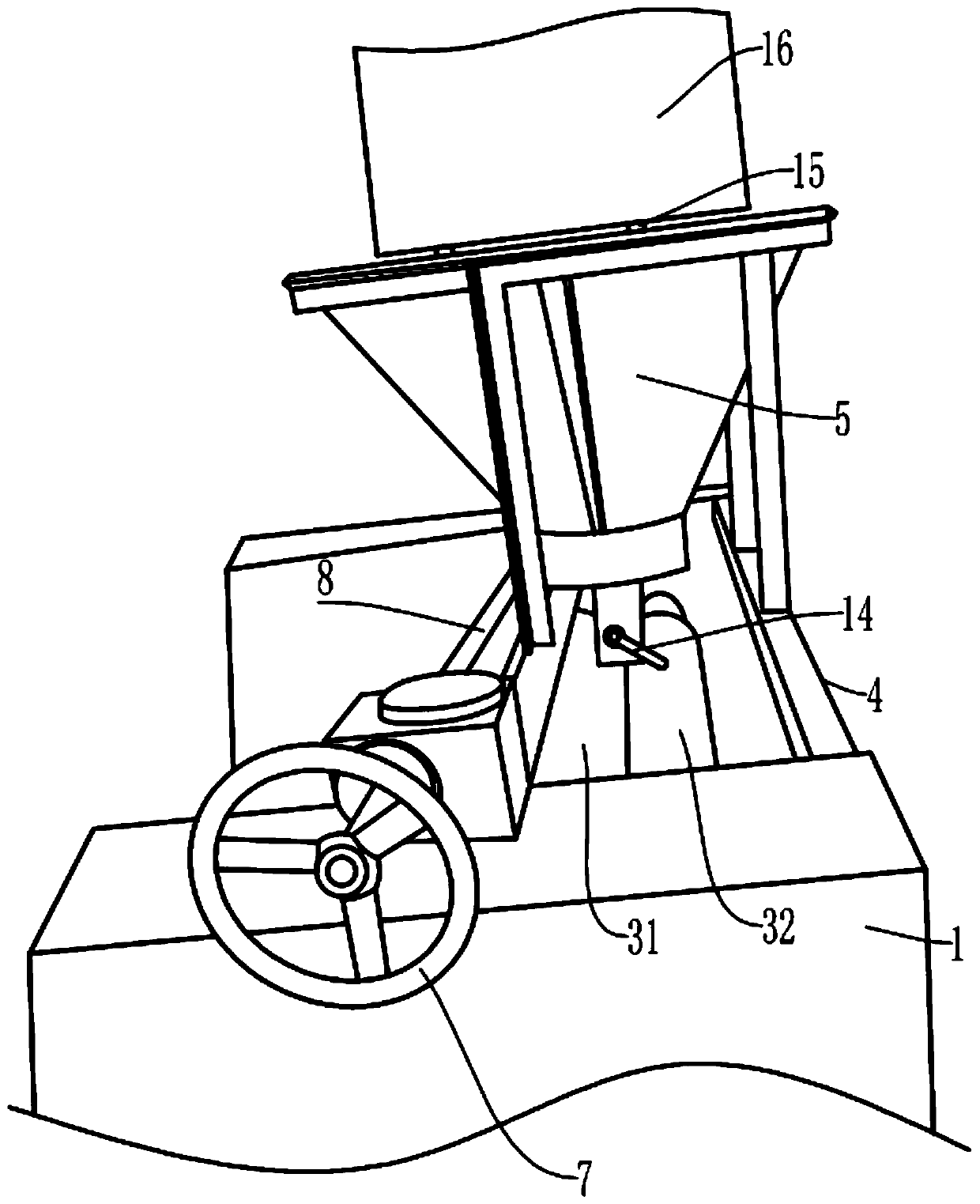 Door plate gluing device