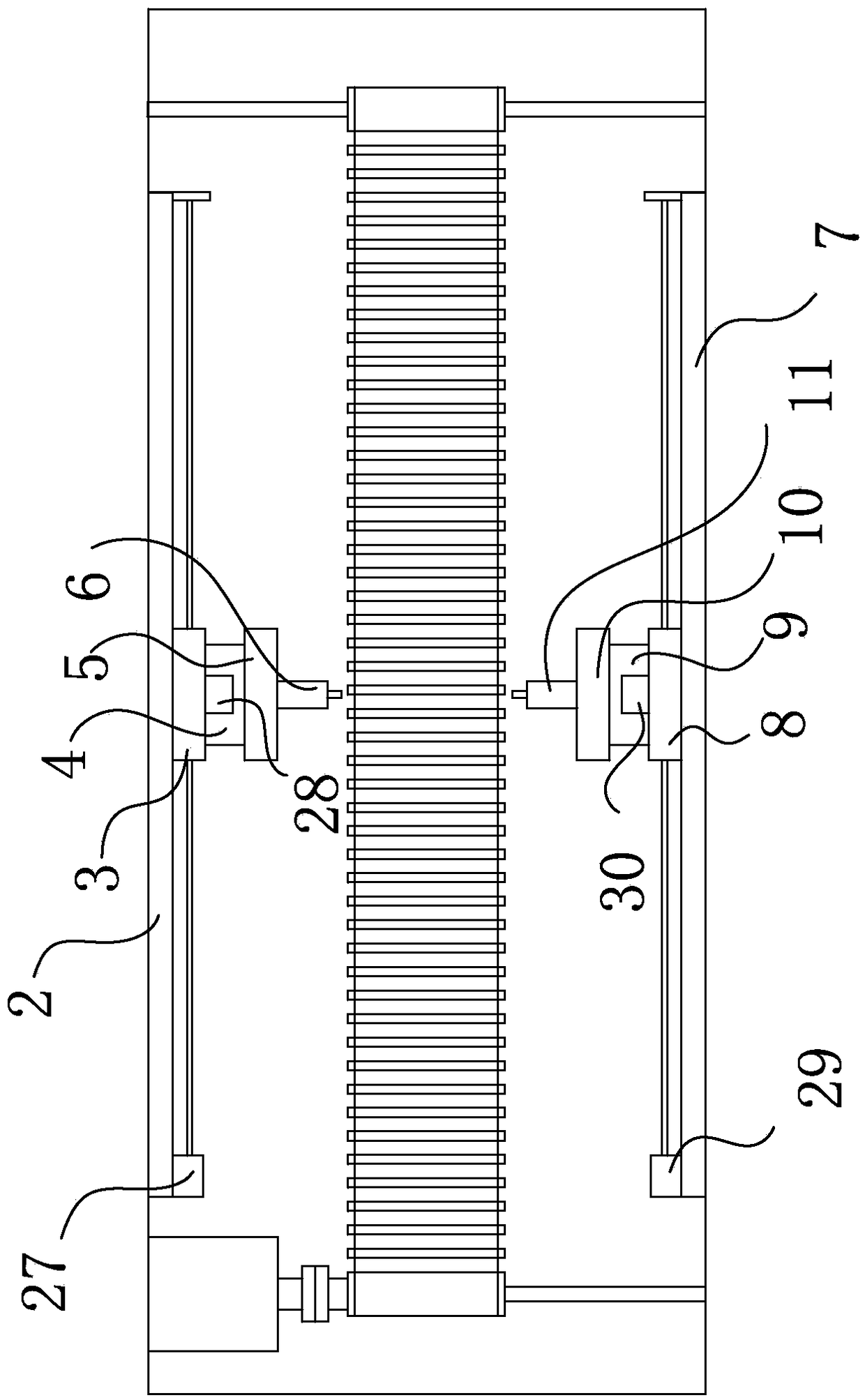 Spraying device for anti-static aluminum material surfaces
