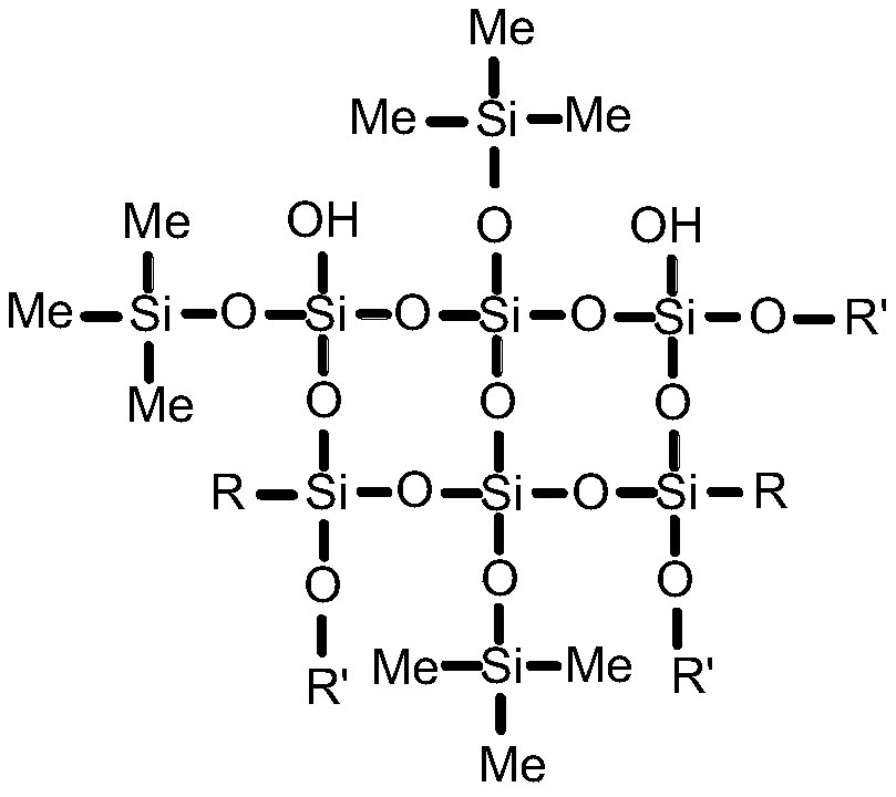 Hydrophilic MQ silicon resin and synthesizing method thereof