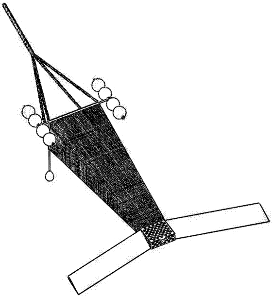 Suspended substance sampling device with rudder for surface layer water body