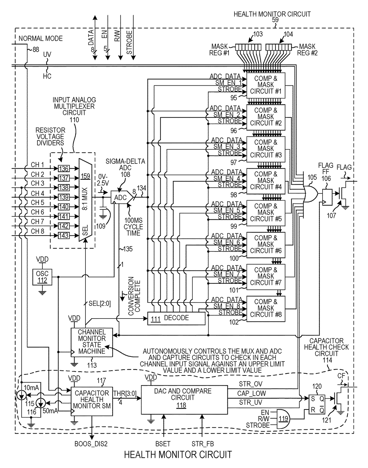 Power loss protection integrated circuit
