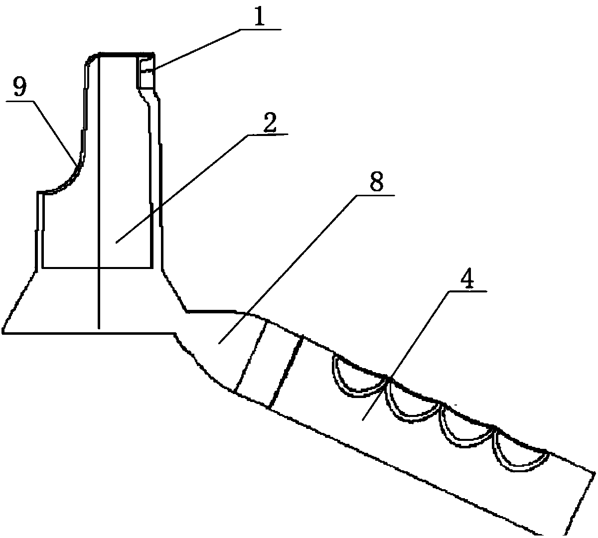 Split type rectoscope ultrasonic Doppler probe