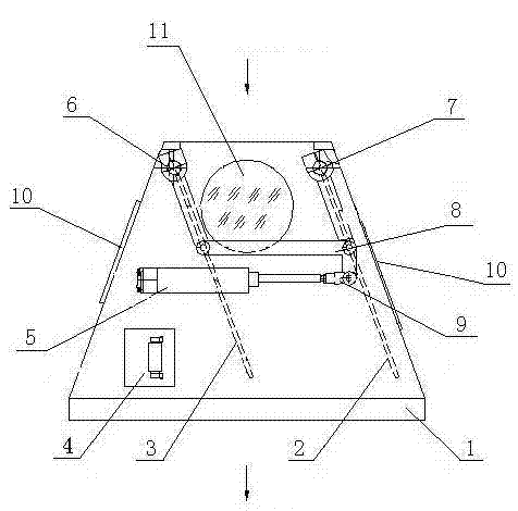 Device for evenly distributing cotton