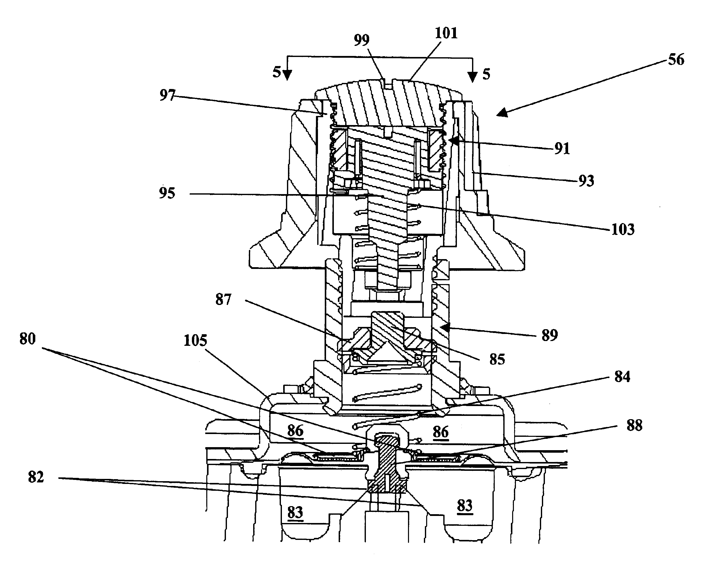 Convertible control device capable of regulating fluid pressure for multiple fluid types and associated method of use