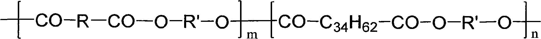 Dimer acid modified unsaturated polyester resin and synthetic method thereof