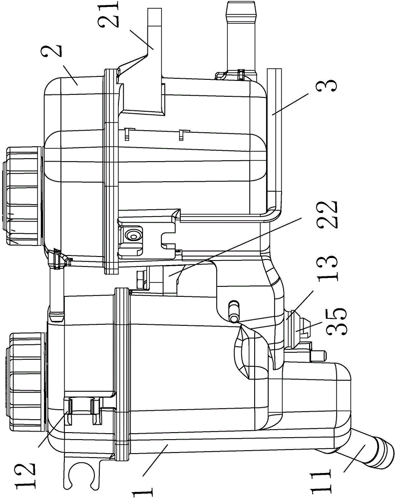 Expansion tank mounting structure of hybrid electric vehicle
