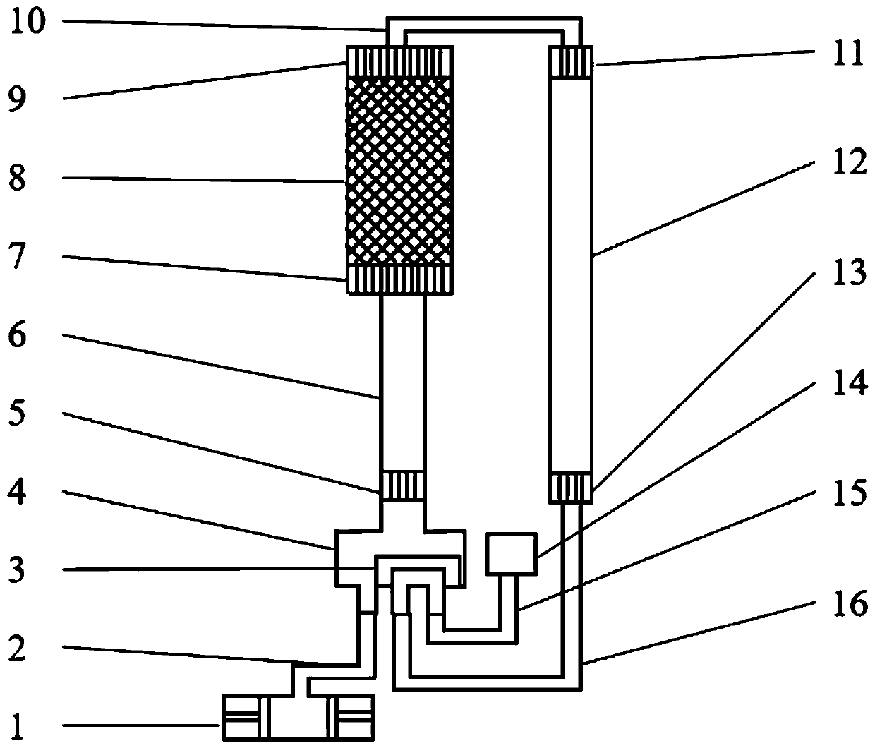 A pulse tube refrigeration system with four-way reversing valve