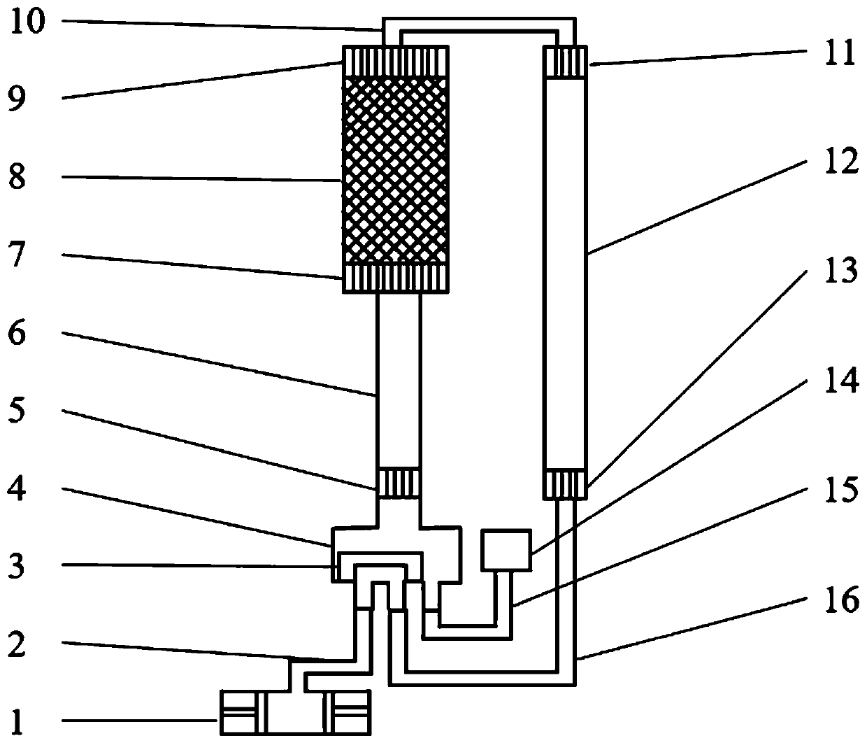 A pulse tube refrigeration system with four-way reversing valve