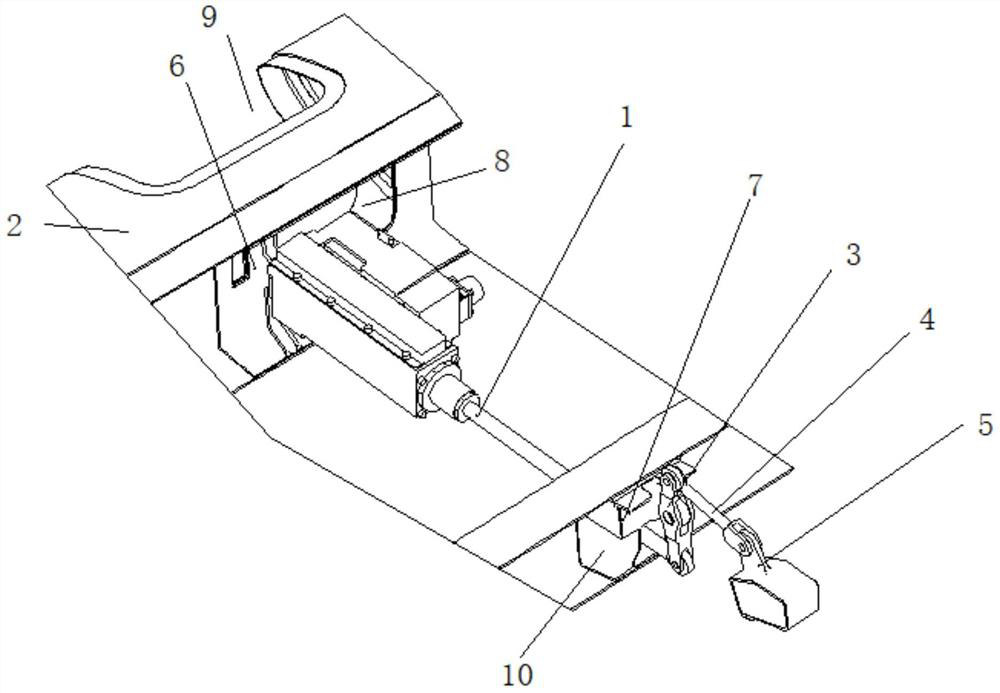 Embedded aileron control mechanism for unmanned aerial vehicle and unmanned aerial vehicle