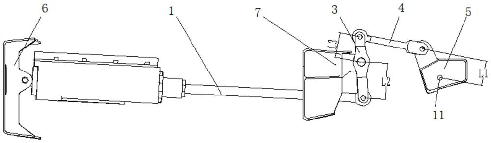 Embedded aileron control mechanism for unmanned aerial vehicle and unmanned aerial vehicle