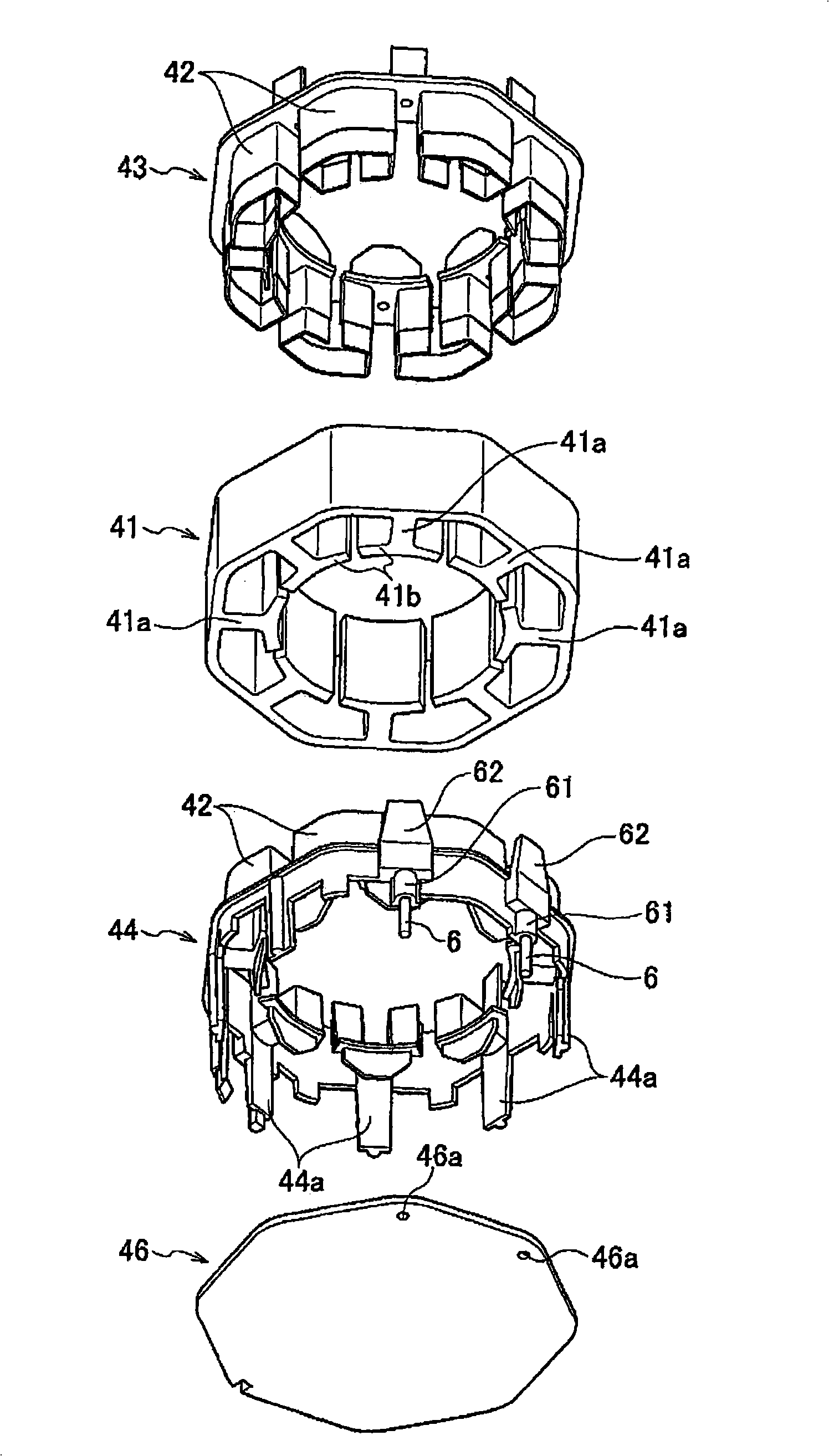 Motor and motor integrated pump with the motor