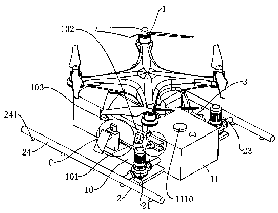 Unmanned aerial vehicle aerial fire protection device