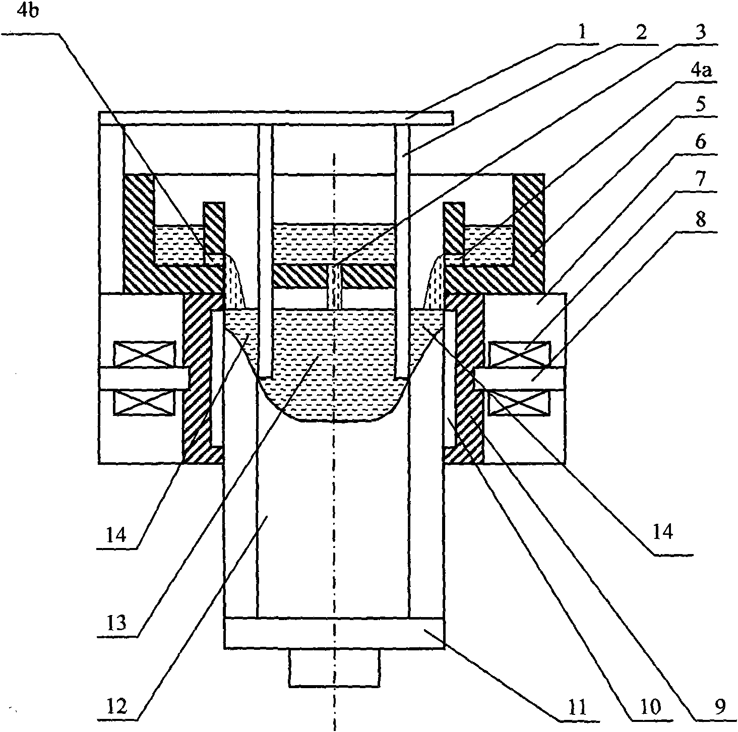 An electromagnetic continuous casting method and device of complex ingot blank