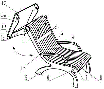 Novel deck chair
