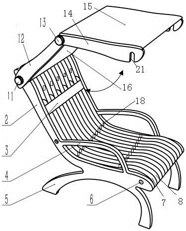 Novel deck chair