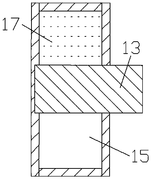 Elastic part adjusted type high-pressure exhaust circulation device