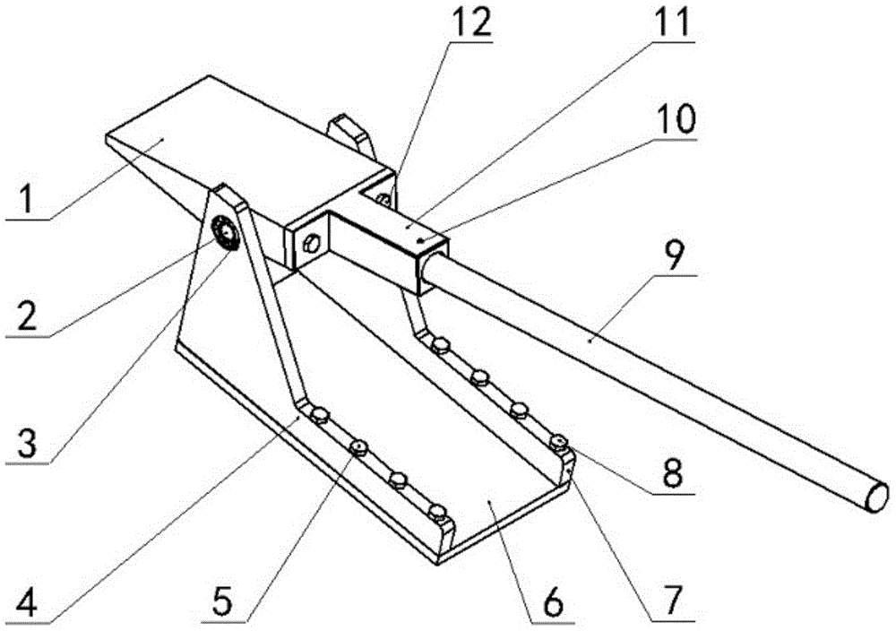 Auxiliary tool used for mounting tobacco box supporting columns