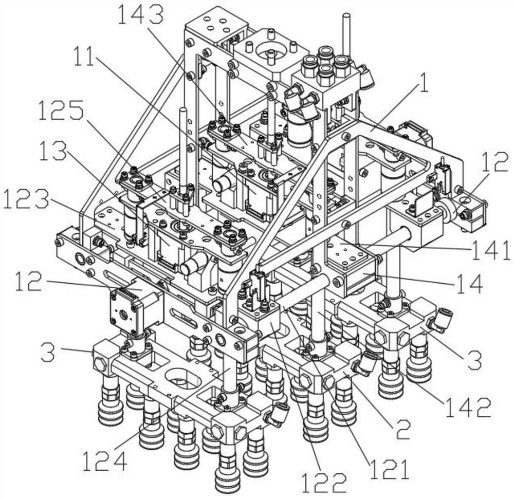 Mechanical arm clamp for stacking cigarettes