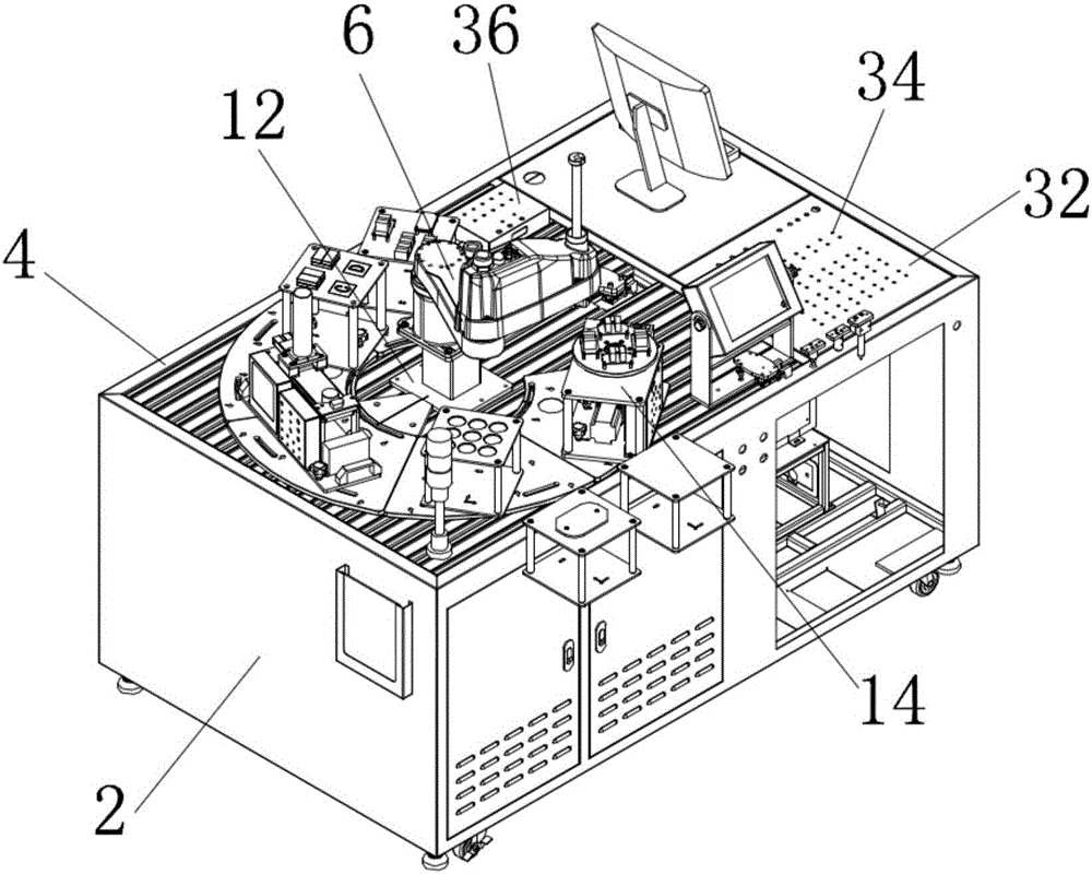 Modularized integrated practical training bench for SCARA robot