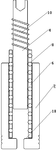 Ball guide bushing and guide column with sliding ways