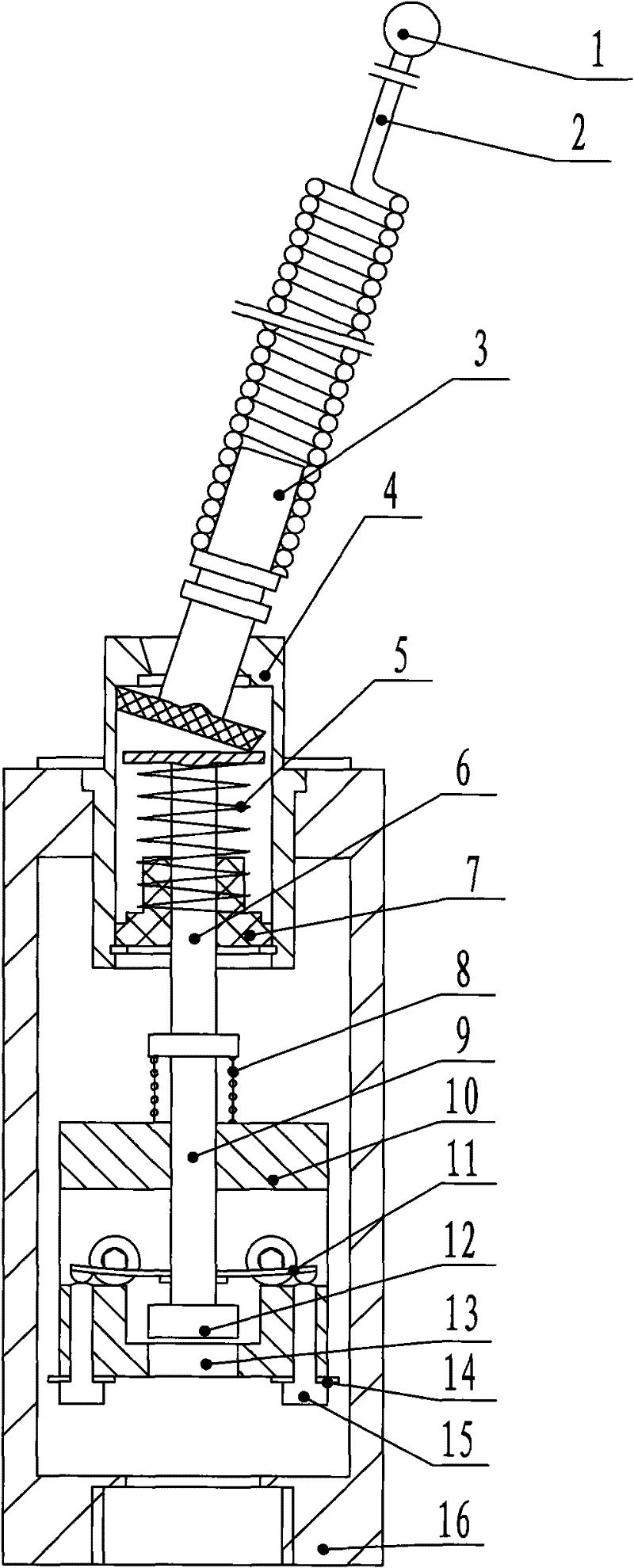 Two-dimensional vibroswitch device for windmill generator