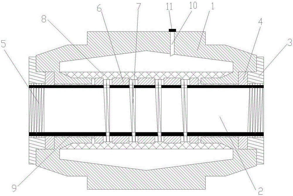 Stable shock-absorbing and lubricating bearing