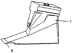 Flushing double-sided plough tooth for dredging rake head