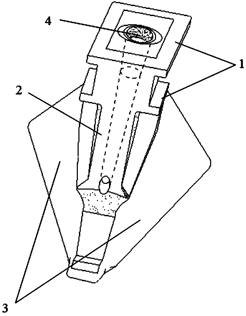 Flushing double-sided plough tooth for dredging rake head