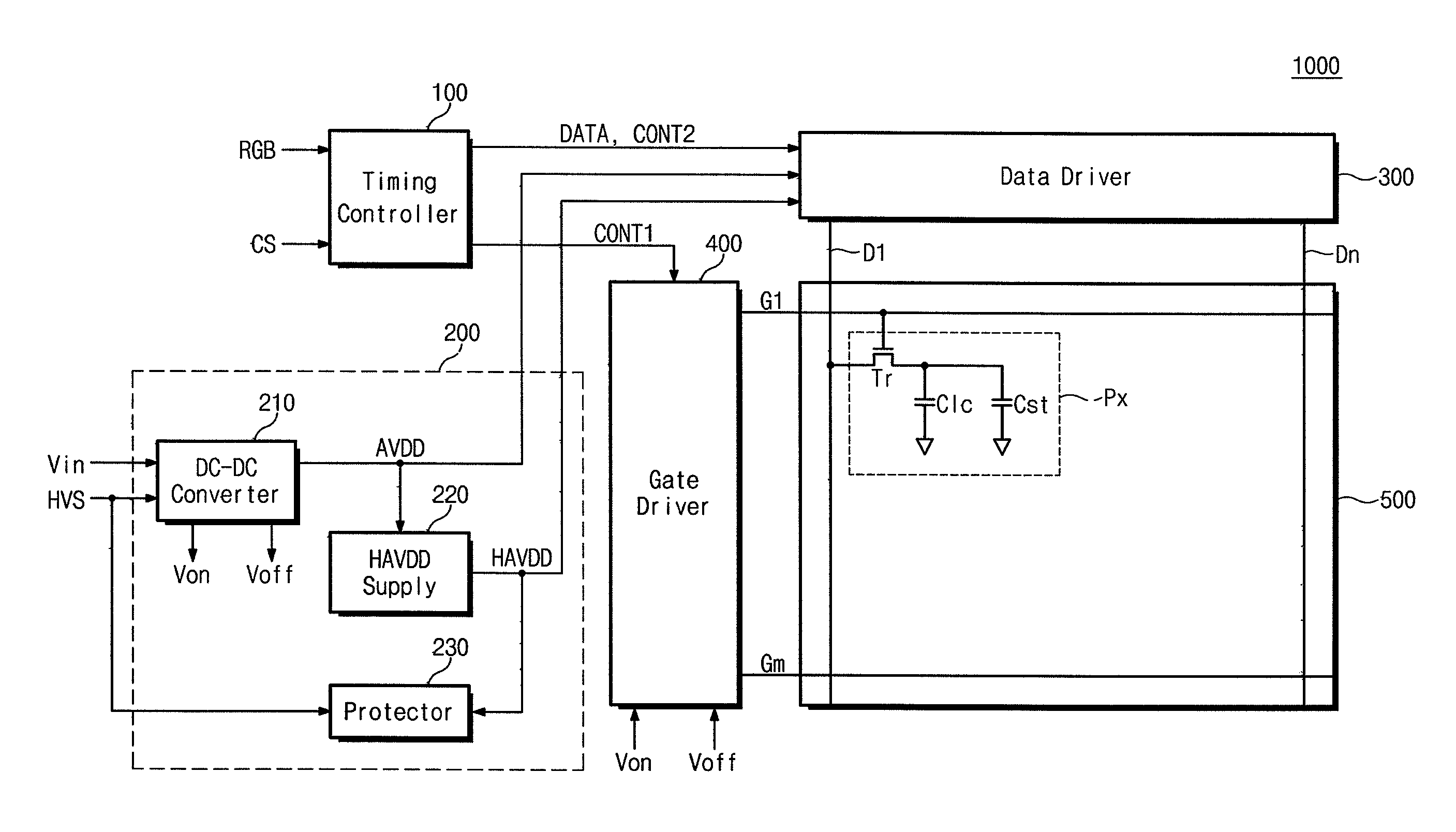 Power source circuit and display apparatus having the same