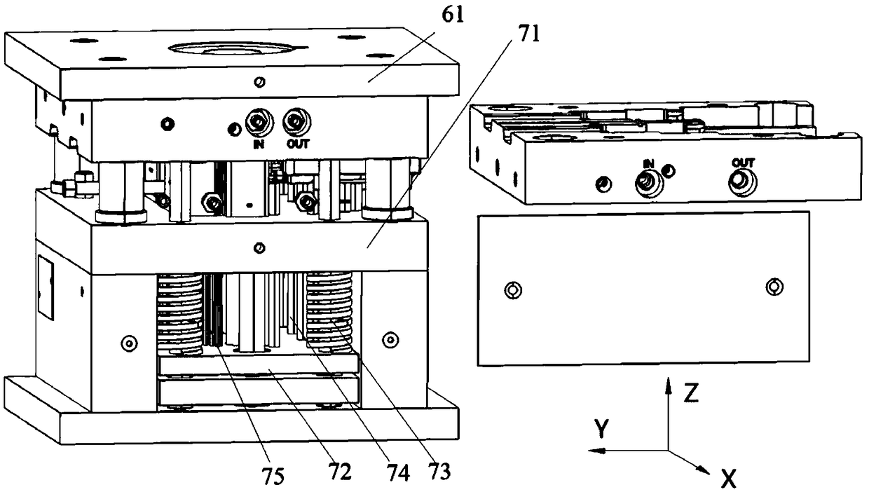 Needle clamping mechanism and injection molding system