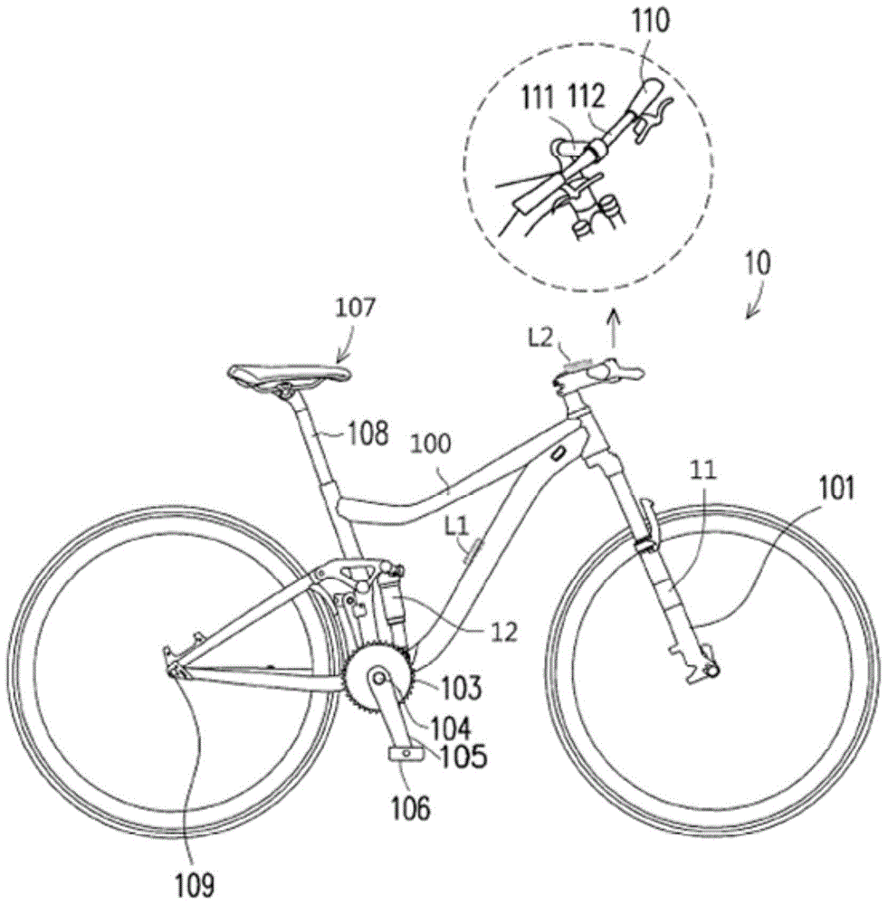 Bicycle automatic shock absorber system for