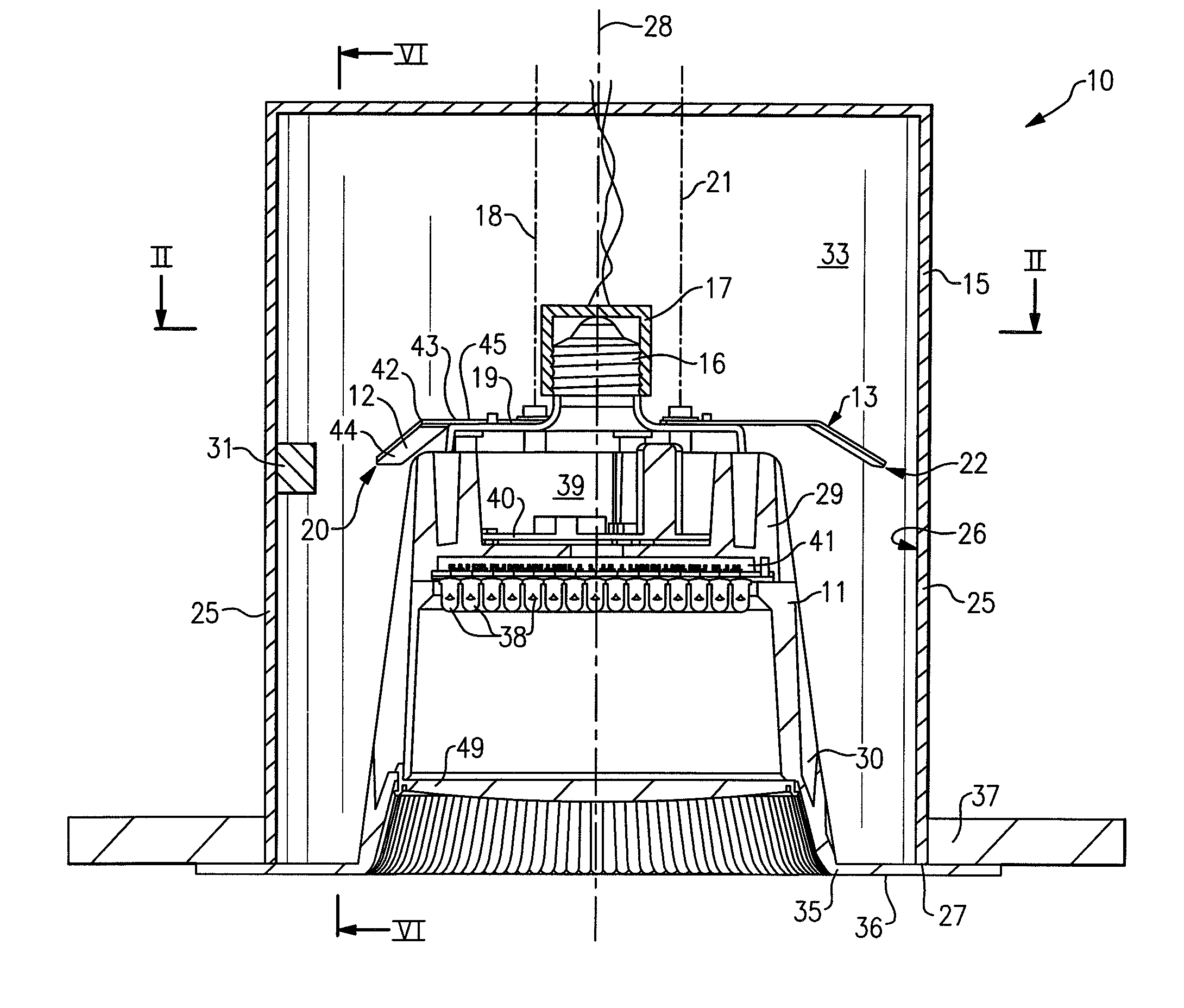 Lighting devices and methods of installing light engine housings and/or trim elements in lighting device housings