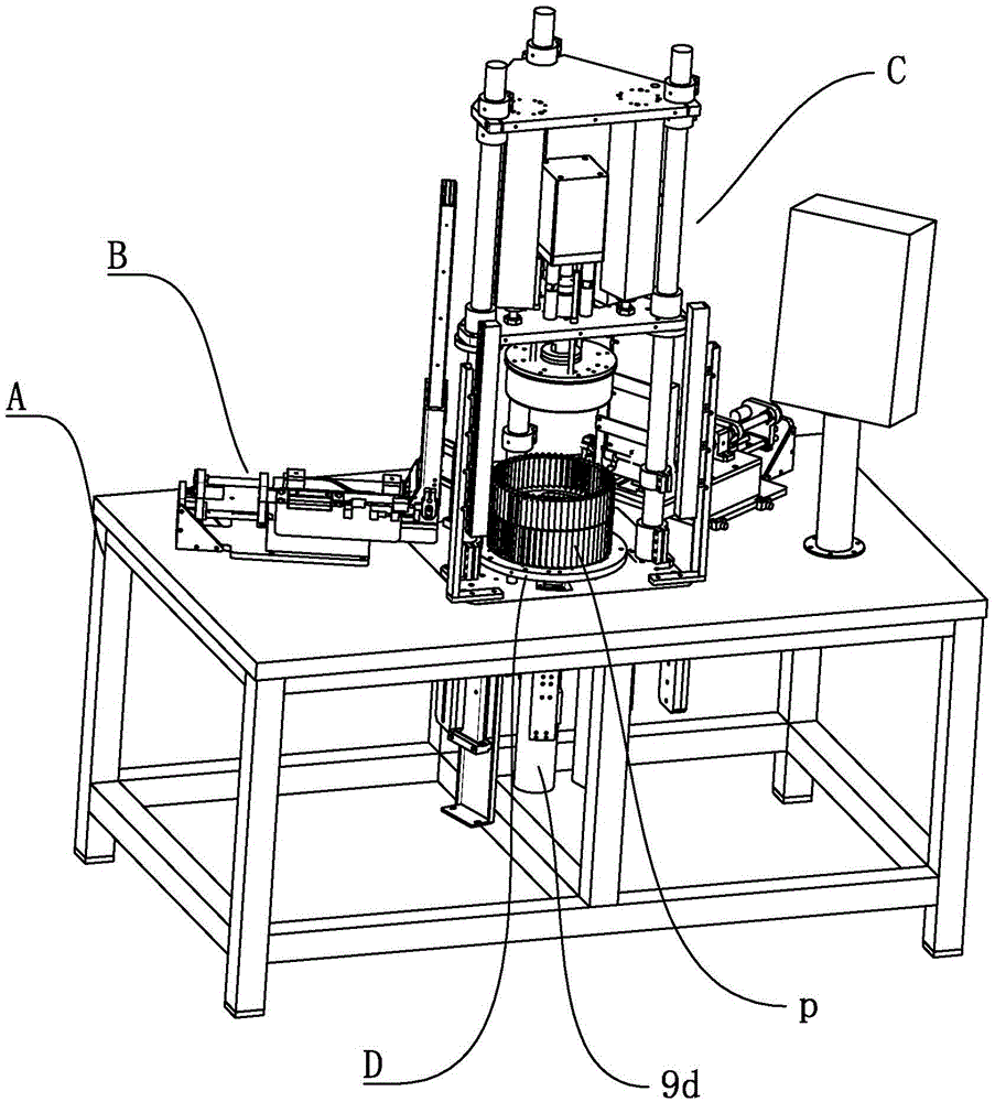 Impeller assembly machine