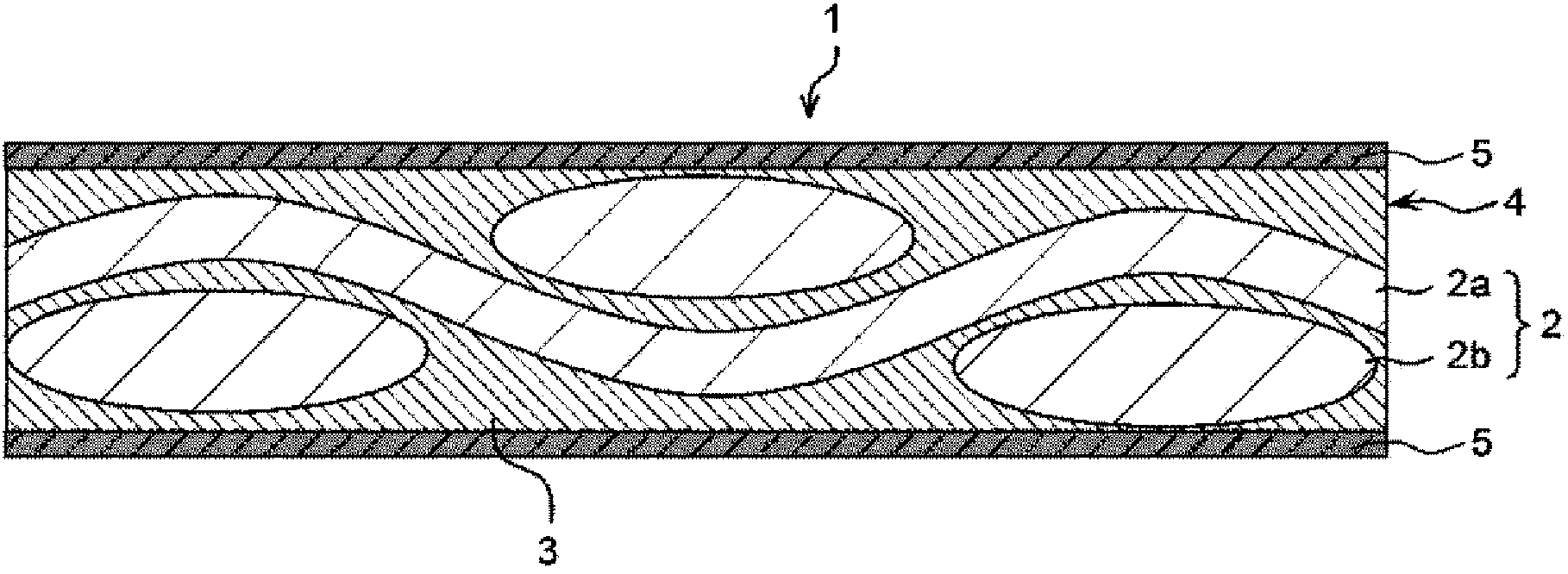 Transparent composite substrate and display element substrate