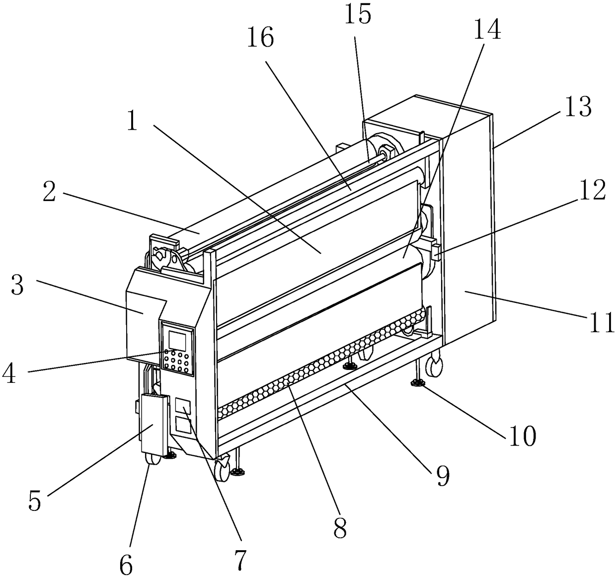 On-site waterproof membrane attaching machine