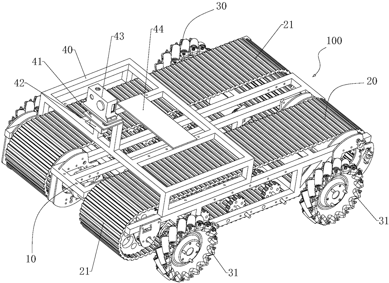 Wheel-track combined omnidirectional mobile robot