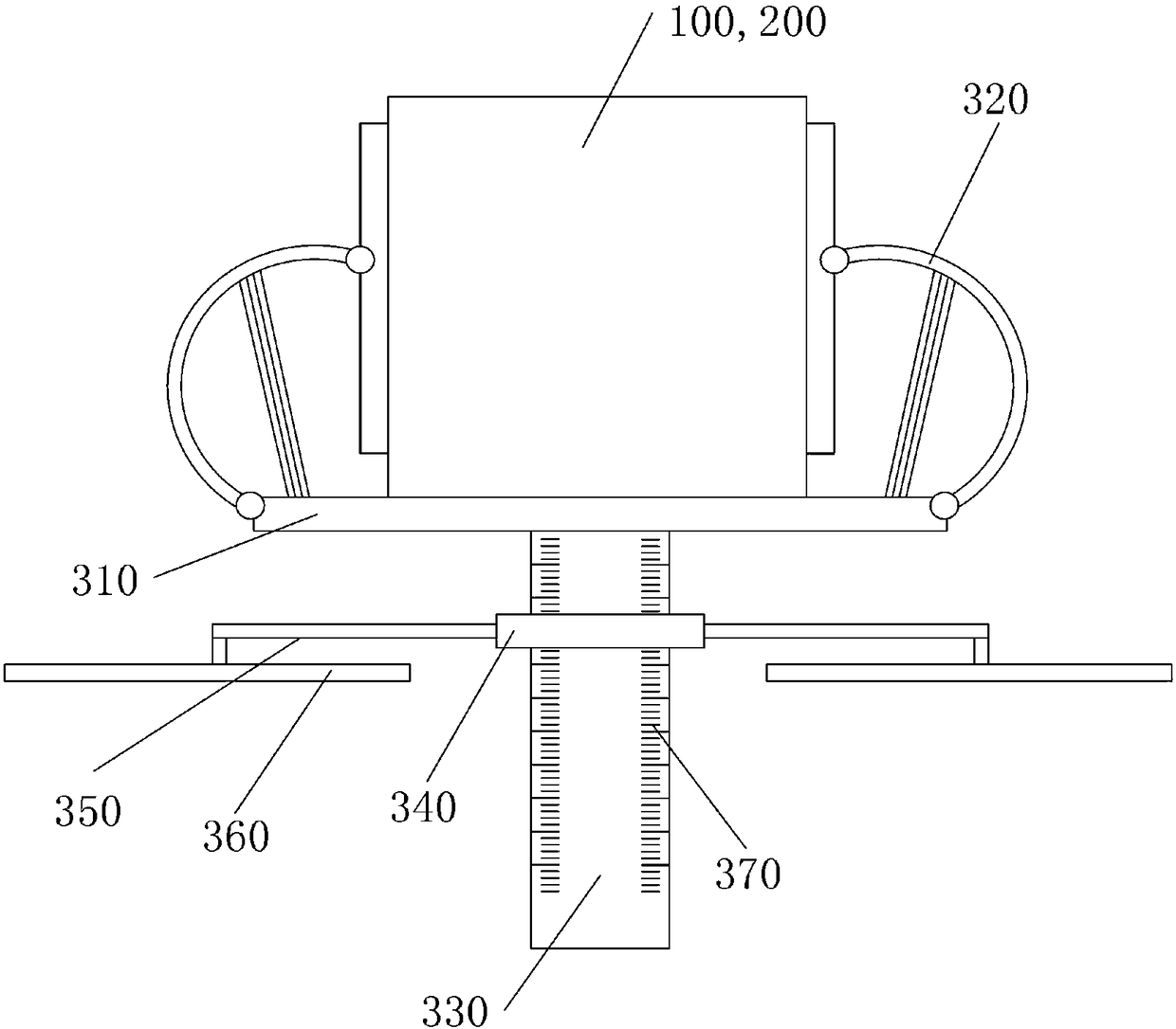 Road construction level device on the basis of AGPS positioning and measurement method