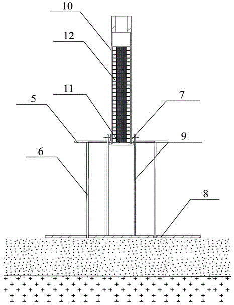 Inductance type sediment thickness measurement instrument and measuring method