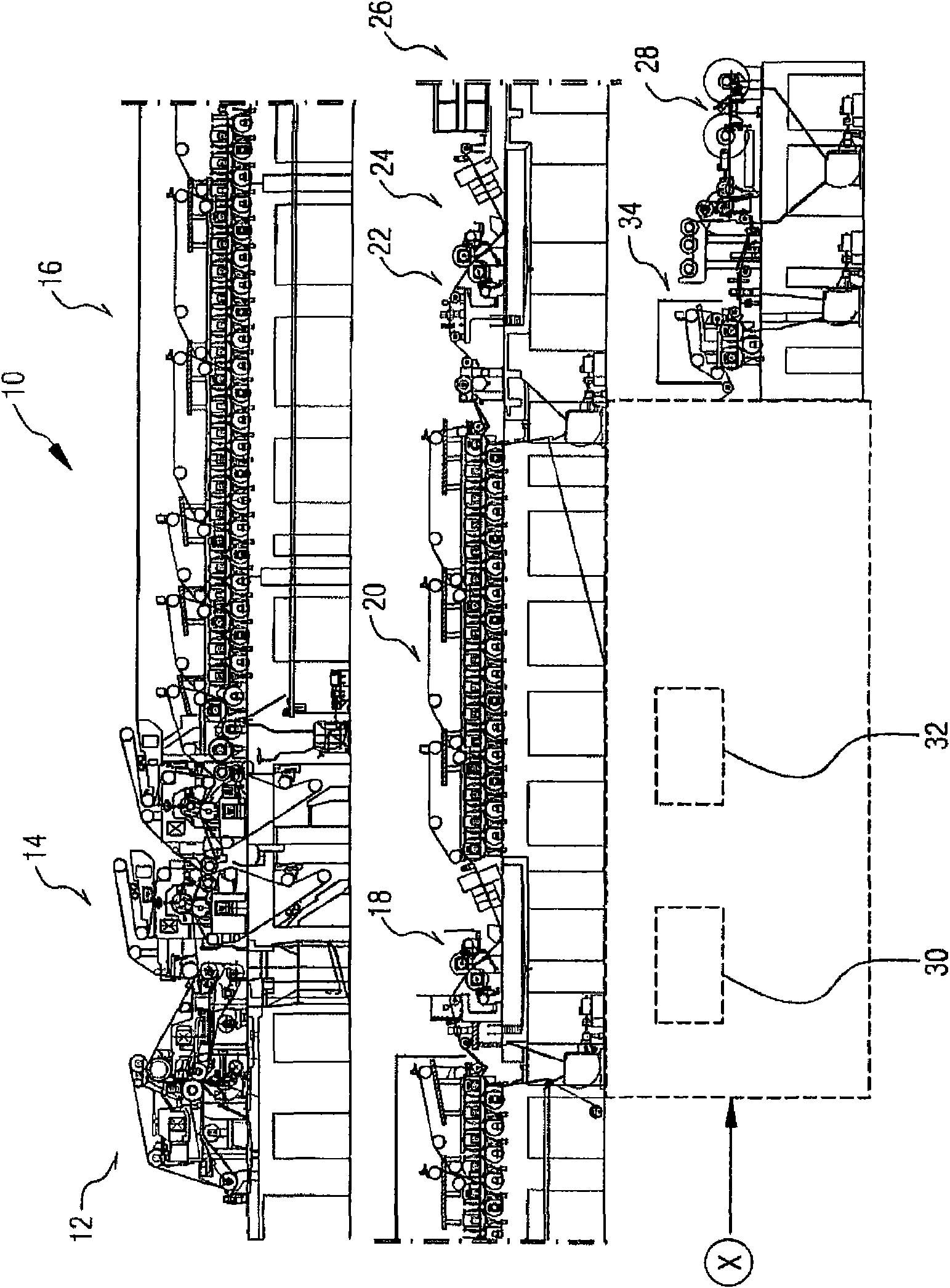 Method and device for producing an at least essentially wood-free coated paper web